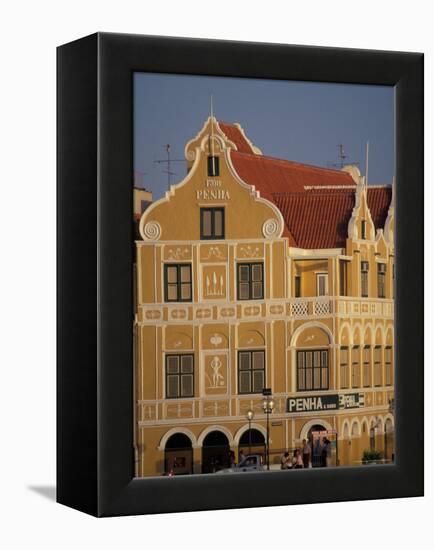 Penha and Sons Building, Willemstad, Curacao, Caribbean-Robin Hill-Framed Premier Image Canvas