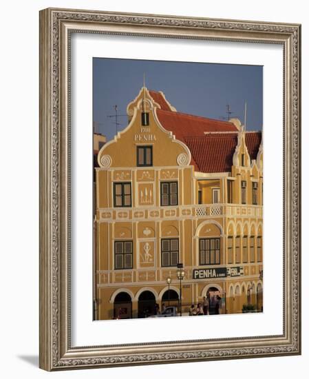 Penha and Sons Building, Willemstad, Curacao, Caribbean-Robin Hill-Framed Photographic Print