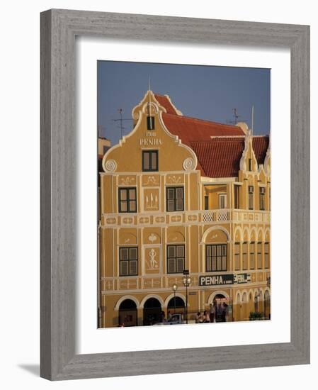 Penha and Sons Building, Willemstad, Curacao, Caribbean-Robin Hill-Framed Photographic Print