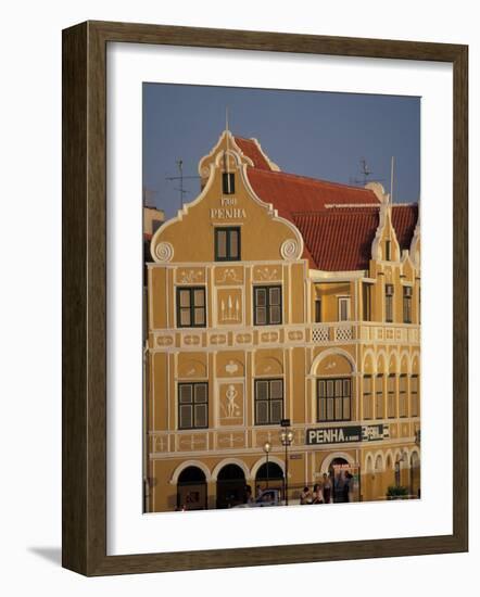 Penha and Sons Building, Willemstad, Curacao, Caribbean-Robin Hill-Framed Photographic Print