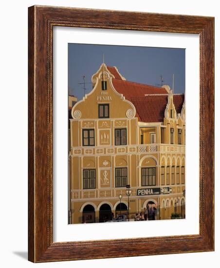 Penha and Sons Building, Willemstad, Curacao, Caribbean-Robin Hill-Framed Photographic Print