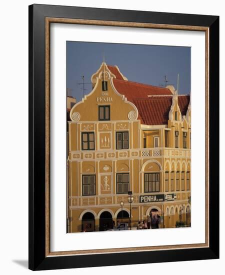 Penha and Sons Building, Willemstad, Curacao, Caribbean-Robin Hill-Framed Photographic Print