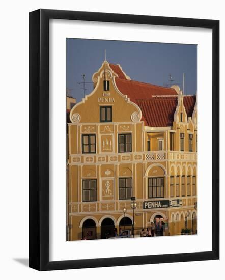 Penha and Sons Building, Willemstad, Curacao, Caribbean-Robin Hill-Framed Photographic Print