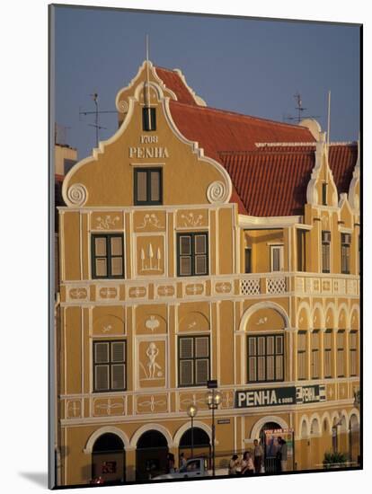 Penha and Sons Building, Willemstad, Curacao, Caribbean-Robin Hill-Mounted Photographic Print