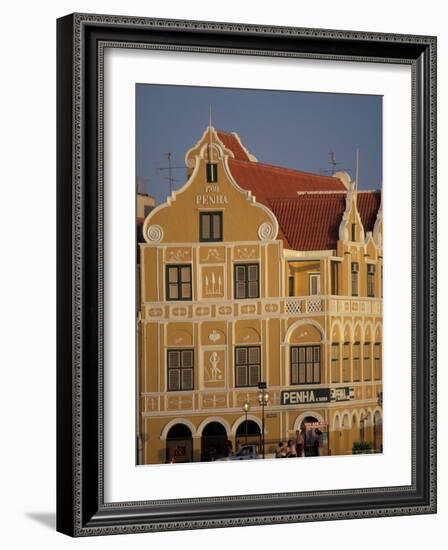 Penha and Sons Building, Willemstad, Curacao, Caribbean-Robin Hill-Framed Photographic Print