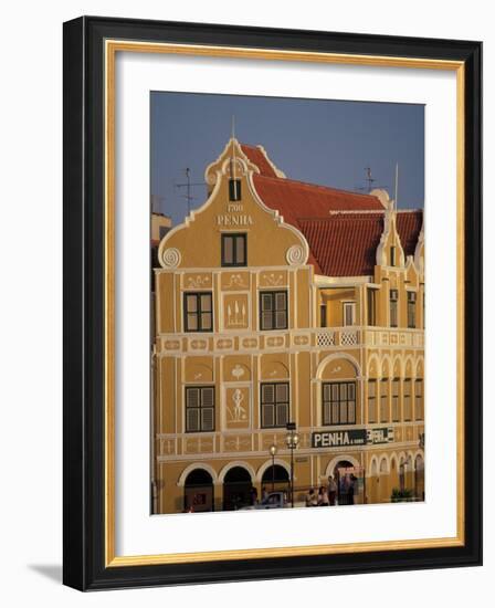 Penha and Sons Building, Willemstad, Curacao, Caribbean-Robin Hill-Framed Photographic Print