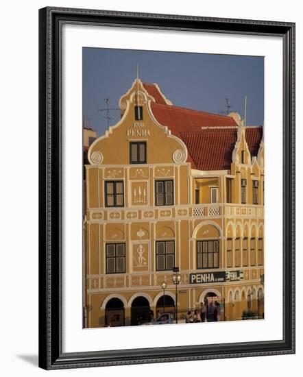 Penha and Sons Building, Willemstad, Curacao, Caribbean-Robin Hill-Framed Photographic Print