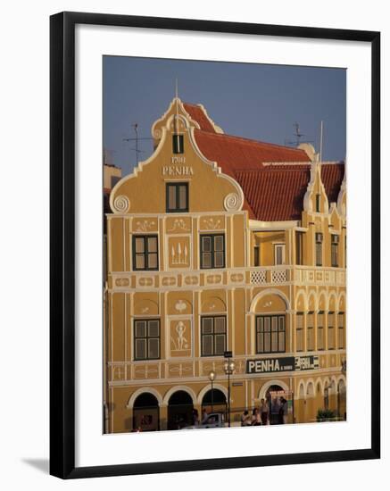 Penha and Sons Building, Willemstad, Curacao, Caribbean-Robin Hill-Framed Photographic Print