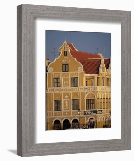 Penha and Sons Building, Willemstad, Curacao, Caribbean-Robin Hill-Framed Photographic Print