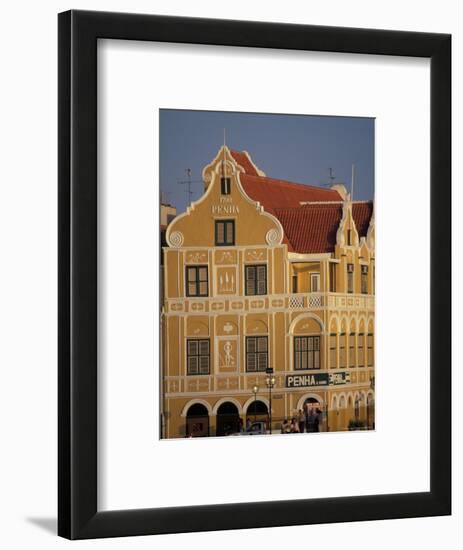 Penha and Sons Building, Willemstad, Curacao, Caribbean-Robin Hill-Framed Photographic Print