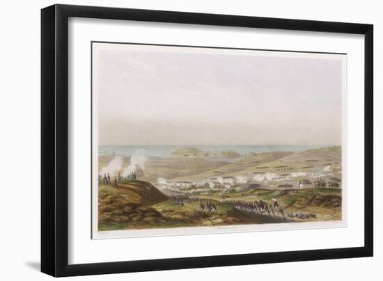 Peninsula Campaign Battle of Corunna Soult Tries to Prevent the English from Embarking-T. Yung-Framed Art Print