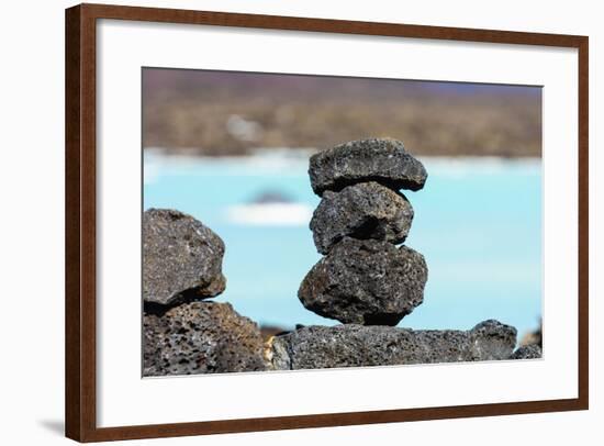 Peninsula Reykjanes, Blue Lagoon, Cairn-Catharina Lux-Framed Photographic Print