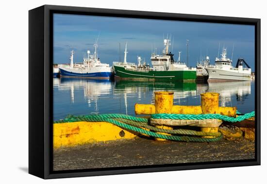 Peninsula Reykjanes, Grindavik, Harbour-Catharina Lux-Framed Premier Image Canvas