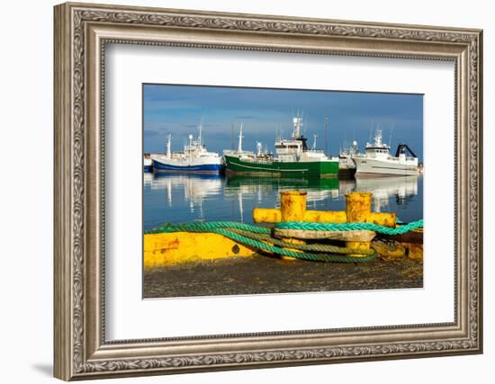 Peninsula Reykjanes, Grindavik, Harbour-Catharina Lux-Framed Photographic Print