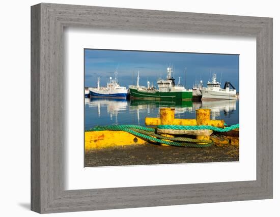 Peninsula Reykjanes, Grindavik, Harbour-Catharina Lux-Framed Photographic Print