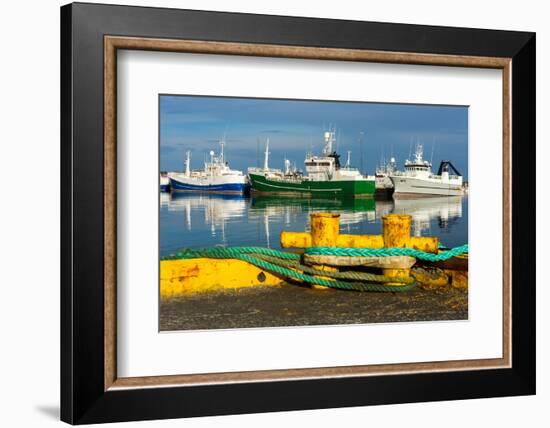 Peninsula Reykjanes, Grindavik, Harbour-Catharina Lux-Framed Photographic Print