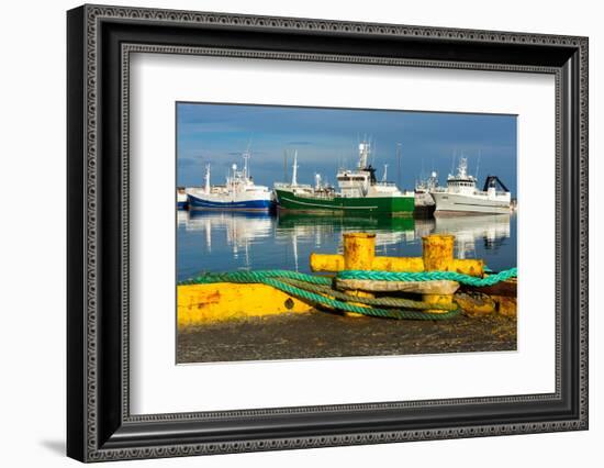 Peninsula Reykjanes, Grindavik, Harbour-Catharina Lux-Framed Photographic Print