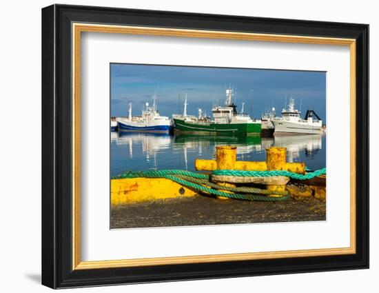 Peninsula Reykjanes, Grindavik, Harbour-Catharina Lux-Framed Photographic Print