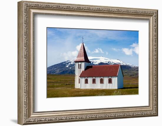 Peninsula Snaefellsnes, Church in Hellnar-Catharina Lux-Framed Photographic Print