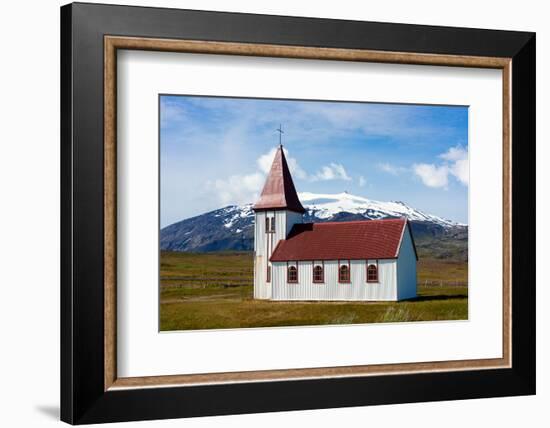 Peninsula Snaefellsnes, Church in Hellnar-Catharina Lux-Framed Photographic Print