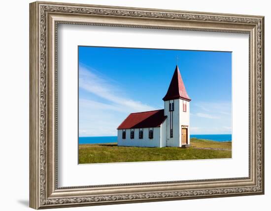 Peninsula Snaefellsnes, Church in Hellnar-Catharina Lux-Framed Photographic Print