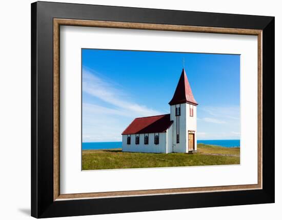 Peninsula Snaefellsnes, Church in Hellnar-Catharina Lux-Framed Photographic Print