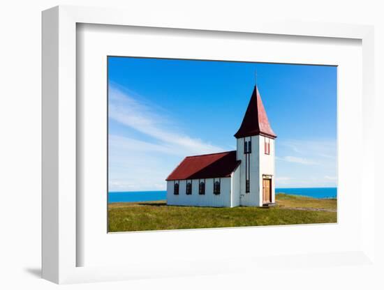 Peninsula Snaefellsnes, Church in Hellnar-Catharina Lux-Framed Photographic Print