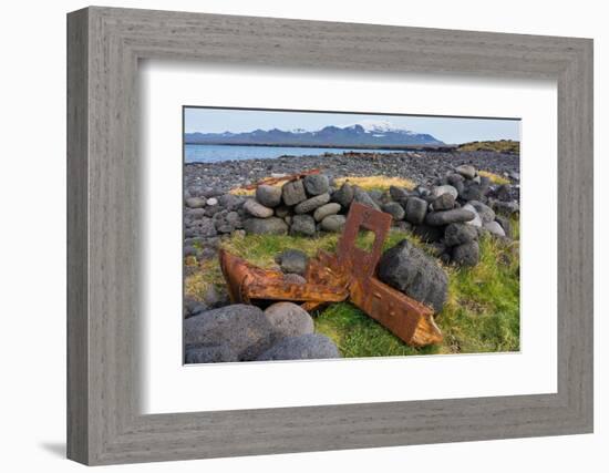 Peninsula Snaefellsnes, Skardsvik, Ship Wreck-Catharina Lux-Framed Photographic Print