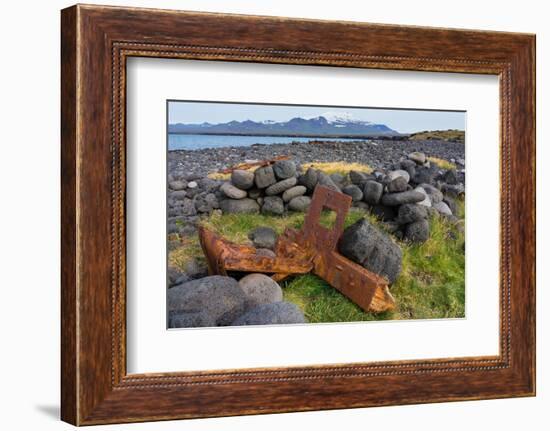 Peninsula Snaefellsnes, Skardsvik, Ship Wreck-Catharina Lux-Framed Photographic Print