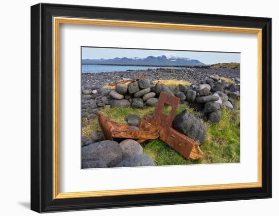 Peninsula Snaefellsnes, Skardsvik, Ship Wreck-Catharina Lux-Framed Photographic Print