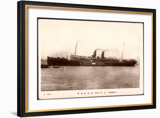 Peninsular and Oriental Steam Navigation, S.S. Arabia-null-Framed Giclee Print