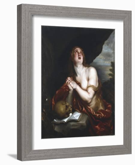 Penitent Magdalene, 17th Century-Sir Anthony Van Dyck-Framed Giclee Print