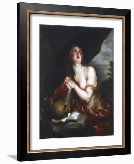 Penitent Magdalene, 17th Century-Sir Anthony Van Dyck-Framed Giclee Print