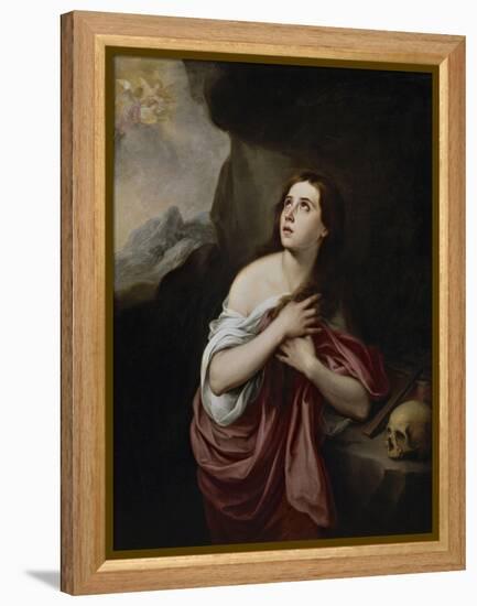 Penitent Magdalene-Bartolome Esteban Murillo-Framed Premier Image Canvas