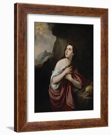 Penitent Magdalene-Bartolome Esteban Murillo-Framed Giclee Print