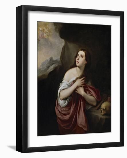 Penitent Magdalene-Bartolome Esteban Murillo-Framed Giclee Print