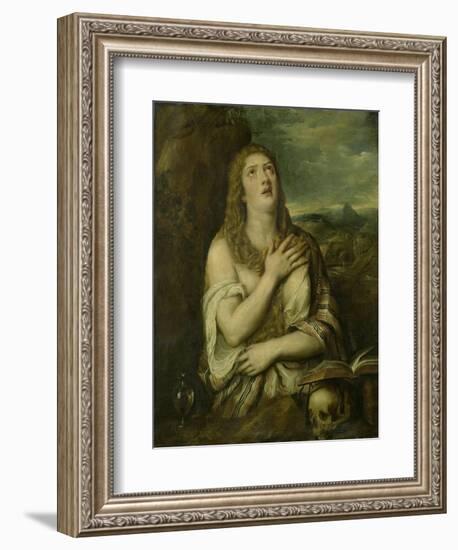 Penitent Mary Magdalene, C. 1550-80-Titian (Tiziano Vecelli)-Framed Premium Giclee Print