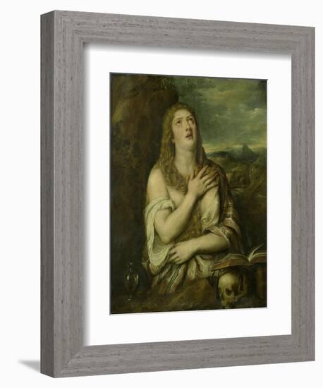 Penitent Mary Magdalene, C. 1550-80-Titian (Tiziano Vecelli)-Framed Premium Giclee Print