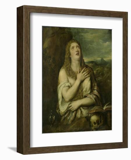 Penitent Mary Magdalene, C. 1550-80-Titian (Tiziano Vecelli)-Framed Premium Giclee Print