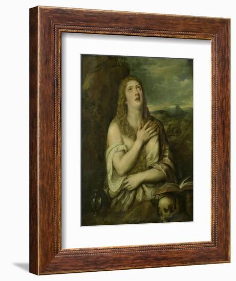 Penitent Mary Magdalene, C. 1550-80-Titian (Tiziano Vecelli)-Framed Premium Giclee Print