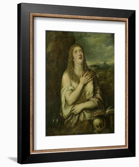 Penitent Mary Magdalene, C. 1550-80-Titian (Tiziano Vecelli)-Framed Premium Giclee Print