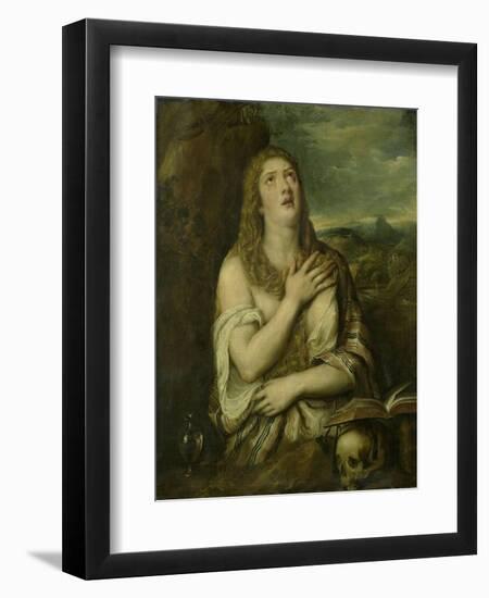 Penitent Mary Magdalene, C. 1550-80-Titian (Tiziano Vecelli)-Framed Premium Giclee Print