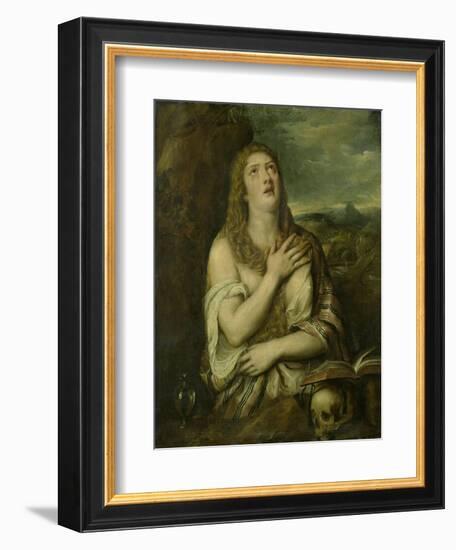 Penitent Mary Magdalene, C. 1550-80-Titian (Tiziano Vecelli)-Framed Premium Giclee Print