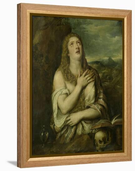 Penitent Mary Magdalene, C. 1550-80-Titian (Tiziano Vecelli)-Framed Stretched Canvas