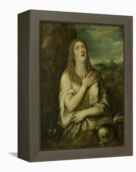 Penitent Mary Magdalene, C. 1550-80-Titian (Tiziano Vecelli)-Framed Stretched Canvas