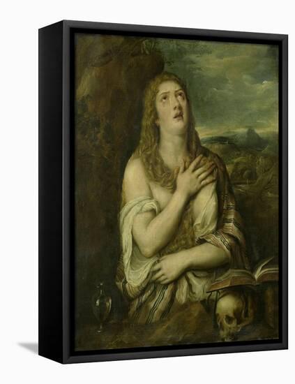 Penitent Mary Magdalene, C. 1550-80-Titian (Tiziano Vecelli)-Framed Stretched Canvas
