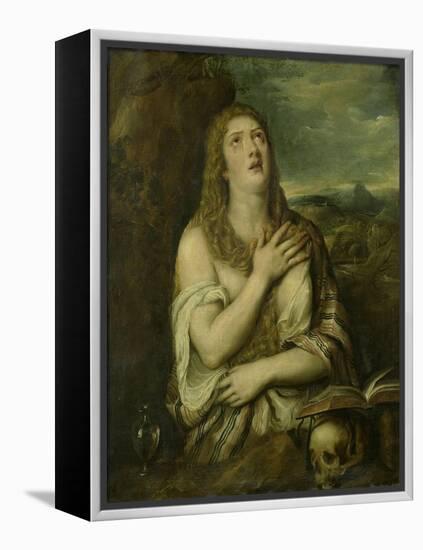 Penitent Mary Magdalene, C. 1550-80-Titian (Tiziano Vecelli)-Framed Stretched Canvas