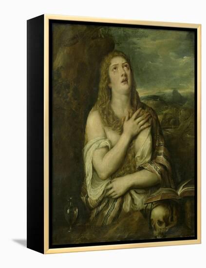 Penitent Mary Magdalene, C. 1550-80-Titian (Tiziano Vecelli)-Framed Stretched Canvas