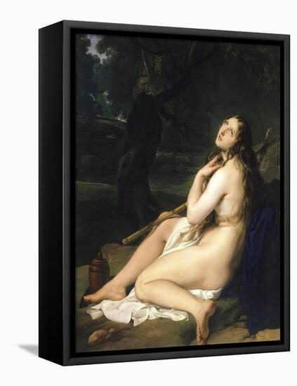 Penitent Saint Mary Magdalene-Francesco Hayez-Framed Premier Image Canvas