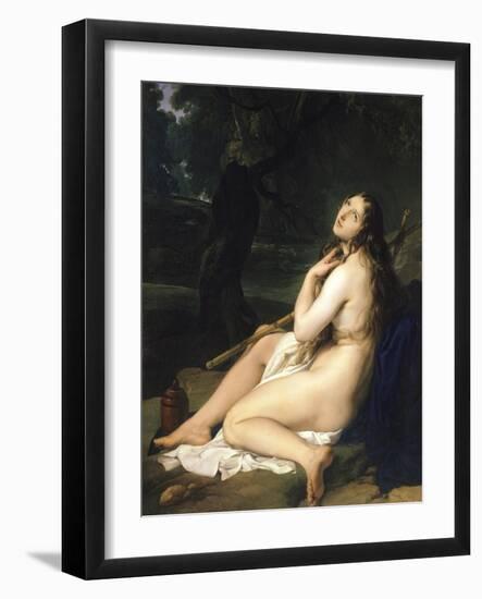 Penitent Saint Mary Magdalene-Francesco Hayez-Framed Giclee Print